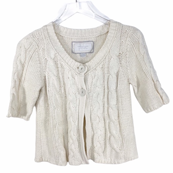 American Eagle Outfitters Sweaters - AMERICAN EAGLE OUTFITTERS cream cardigan sweater M